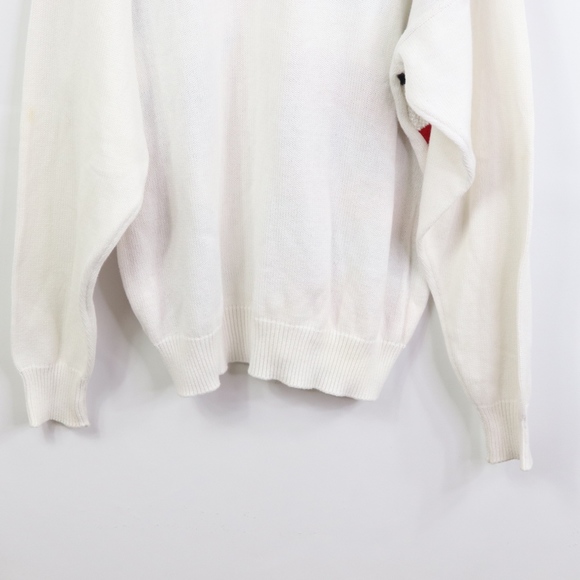 90s XL Multi Color Striped Color block Sweater - Picture 7 of 8